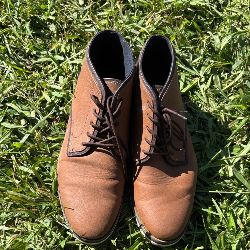 Aldo Men's Brown Leather Chukka Boots